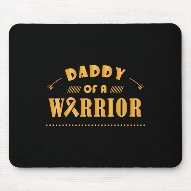 Alfombrilla De Ratón Papi de una guerra contra el cáncer infantil (Frente)