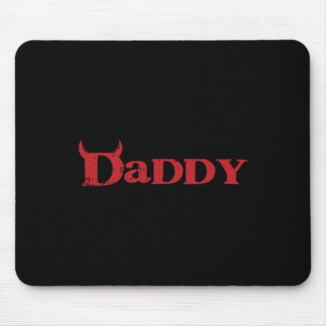 Alfombrilla De Ratón Papi Devil Horn Lazy Halloween disfraz Gothic Pap (Frente)