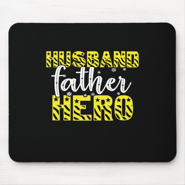 Alfombrilla De Ratón Papi Gift Husband Padre Hero (Frente)