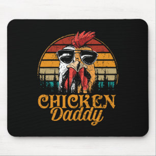 Alfombrilla De Ratón Papi Vintage Aves agricultor Funny Padres Día Homb