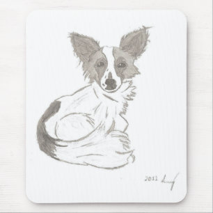 Alfombrilla De Ratón Papillon Sketch Mousepad