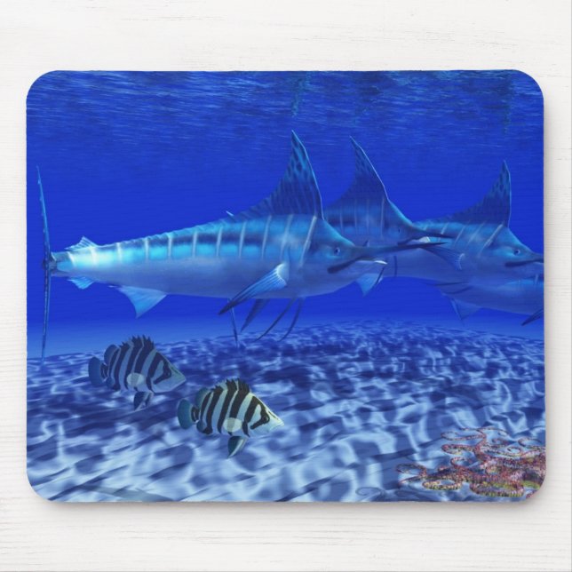 Alfombrilla De Ratón Paquete Blue Marlin Mousepad (Frente)