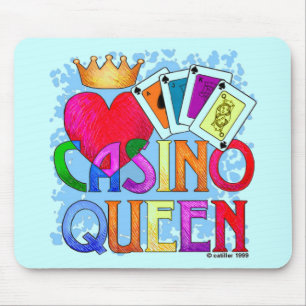 Alfombrilla De Ratón Paquete de ratón azul Reina del Casino