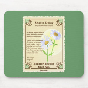 Alfombrilla De Ratón Paquete Shasta Daisy Seed
