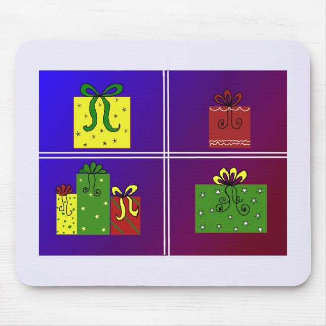 Alfombrilla De Ratón Paquetes de Navidad (Frente)