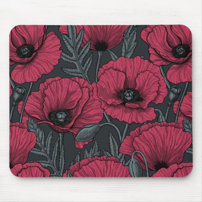 Alfombrilla De Ratón Paquetes en Viva Magenta (Frente)