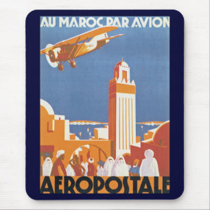 Alfombrilla De Ratón Par Avion de Maroc del Au