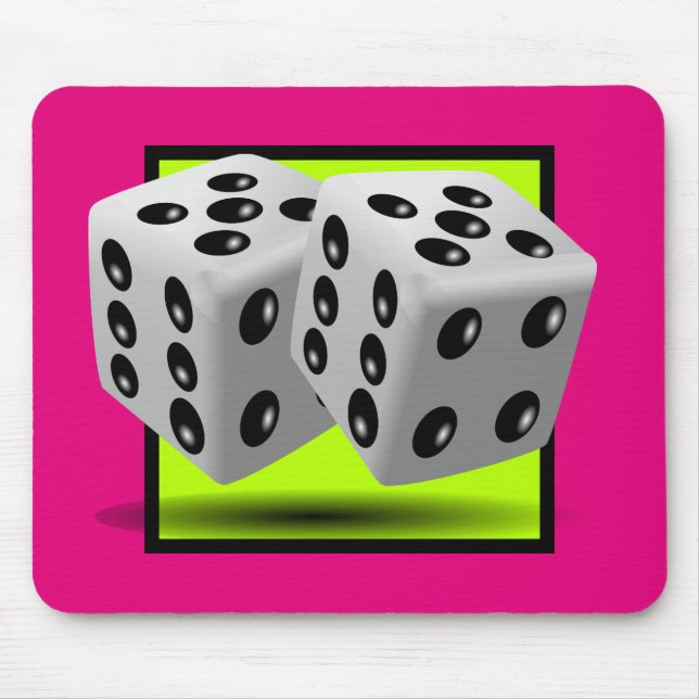 Alfombrilla De Ratón Par de dados (Frente)