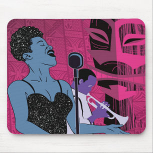 Alfombrilla De Ratón Par de ratón de cantante de discoteca