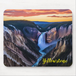 Alfombrilla De Ratón Par de ratón de Yellowstone Falls