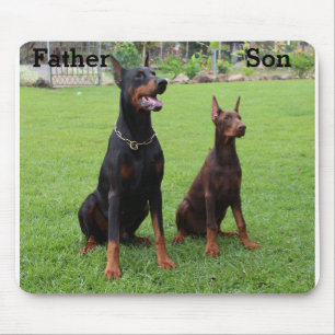 Alfombrilla De Ratón Par y almohadilla del ratón Doberman