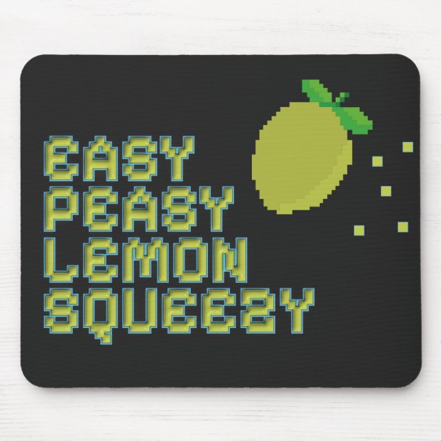 Alfombrilla de ratón para juegos Retro 8-Bit Lemon (Frente)