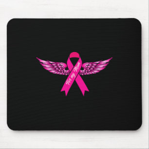 Alfombrilla De Ratón Para mi mamá Ala Rosa Concienciación sobre el cánc