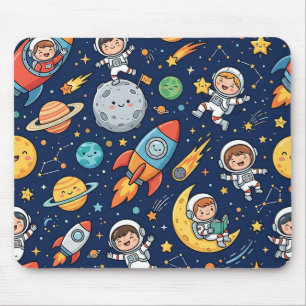 Alfombrilla de ratón para niños del espacio – Patr