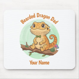 Alfombrilla de ratón para papá de dragón barbudo p
