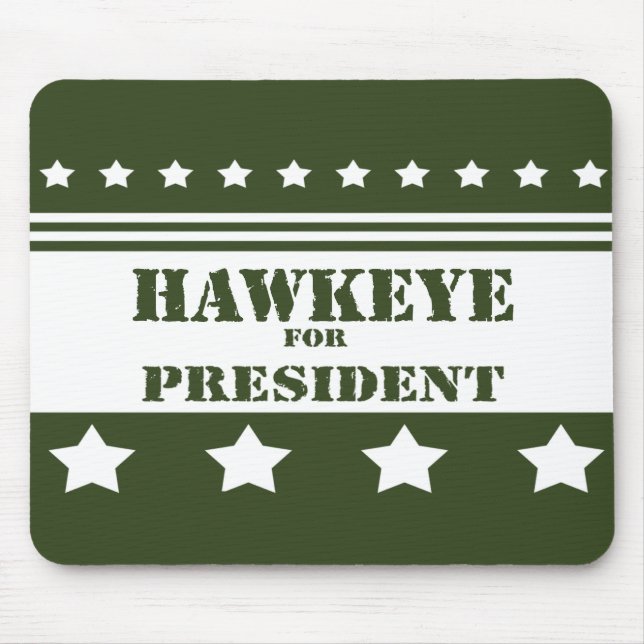 Alfombrilla De Ratón Para presidente Hawkeye (Frente)