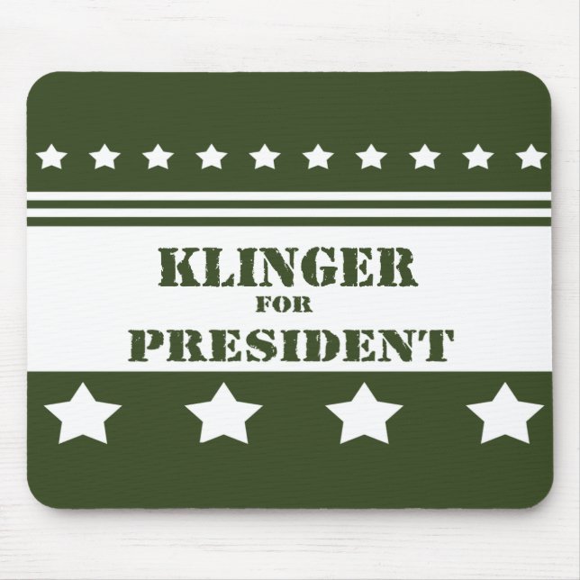 Alfombrilla De Ratón Para presidente Klinger (Frente)