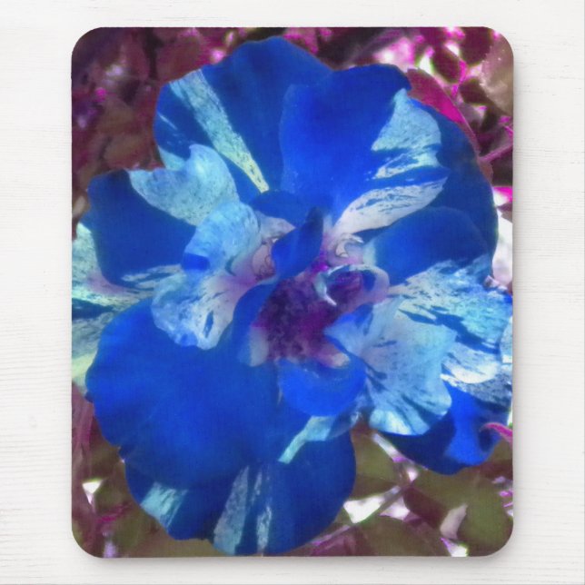Alfombrilla De Ratón Paracaídas Rosa variado azul (Frente)