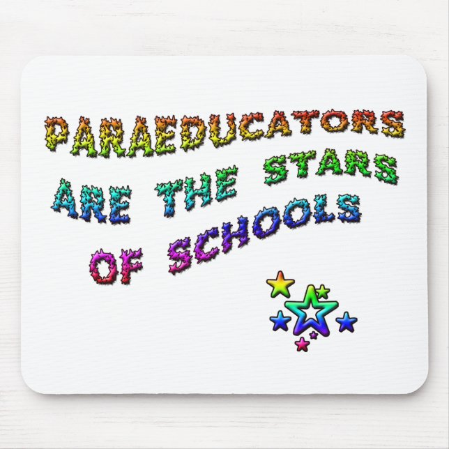 ALFOMBRILLA DE RATÓN PARAEDUCATORS SON LAS ESTRELLAS DE ESCUELAS (Frente)