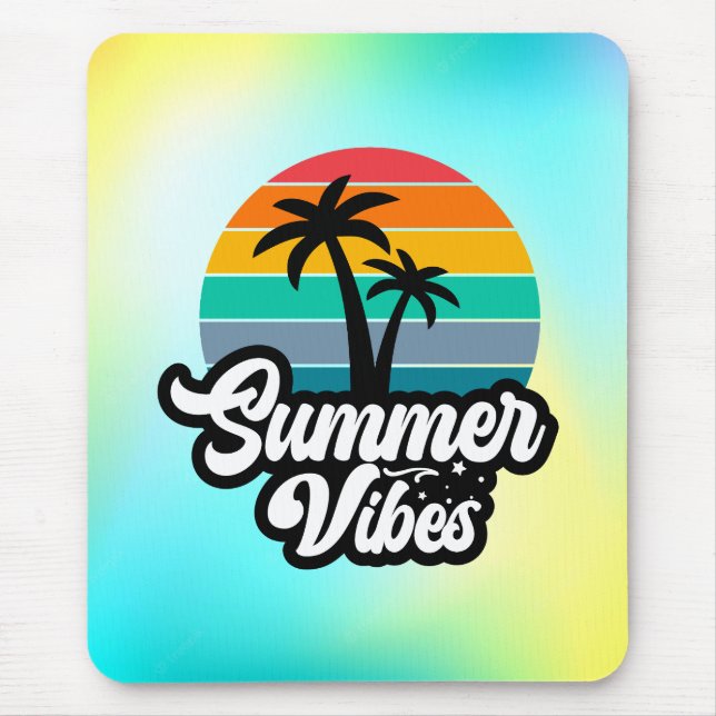 Alfombrilla De Ratón Paraíso de las vibraciones de verano-32922 (Frente)