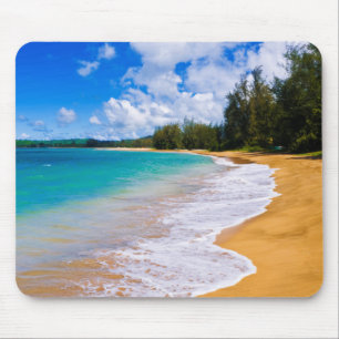 Alfombrilla De Ratón Paraíso de playa tropical, Hawái