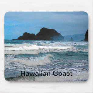 Alfombrilla De Ratón Paraíso tropical de la isla costera de Hawái