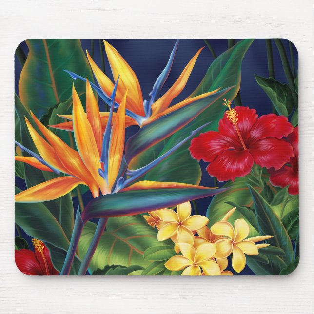 Alfombrilla De Ratón Paraíso tropical Mousepad (Frente)