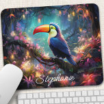 Alfombrilla De Ratón Paraíso Turco Personalizado<br><div class="desc">Escape a un paraíso tropical con esta almohadilla de ratón personalizada que presenta un vibrante toque en medio del frondoso follaje de la jungla. El diseño colorido y los detalles intrincados te transportan a un mundo exótico, inspirando creatividad y alegría. Añade un toque personal con tu nombre o una cita...</div>