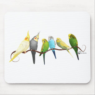 Alfombrilla De Ratón ¡Parakeets y Cockatiels!