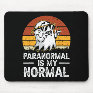 Alfombrilla De Ratón Paranormal es mi pesadilla normal de cacería retro