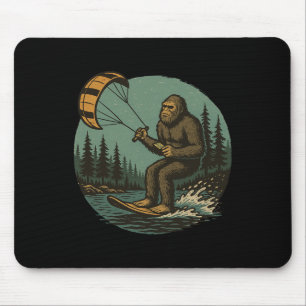 Alfombrilla De Ratón Parapente acuático Bigfoot Vintage divertido Sasqu