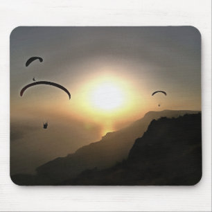 Alfombrilla De Ratón Parapente Volando Wanderlust Extreme Sports Art