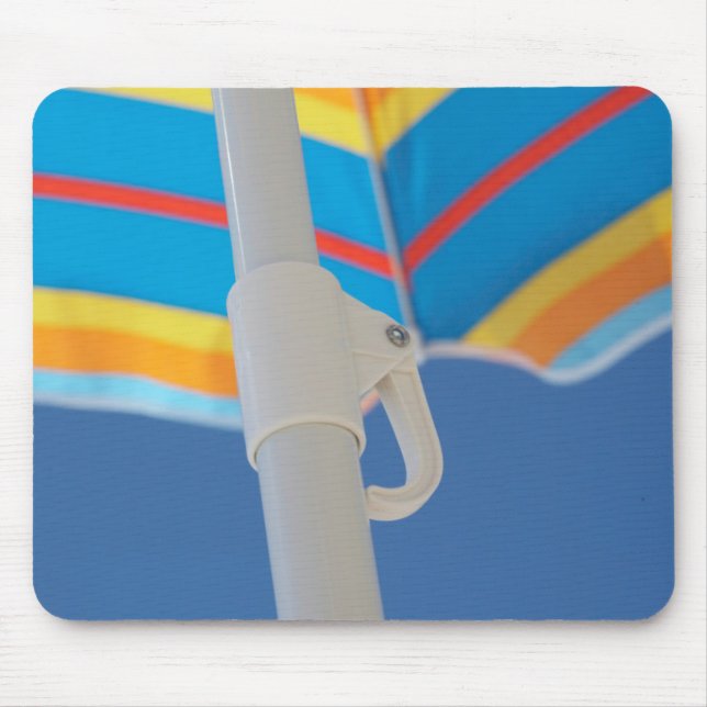 Alfombrilla De Ratón Parasol de playa rayado (Frente)