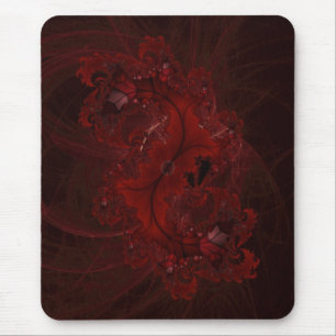 Alfombrilla De Ratón Parasol Fractal Rojo