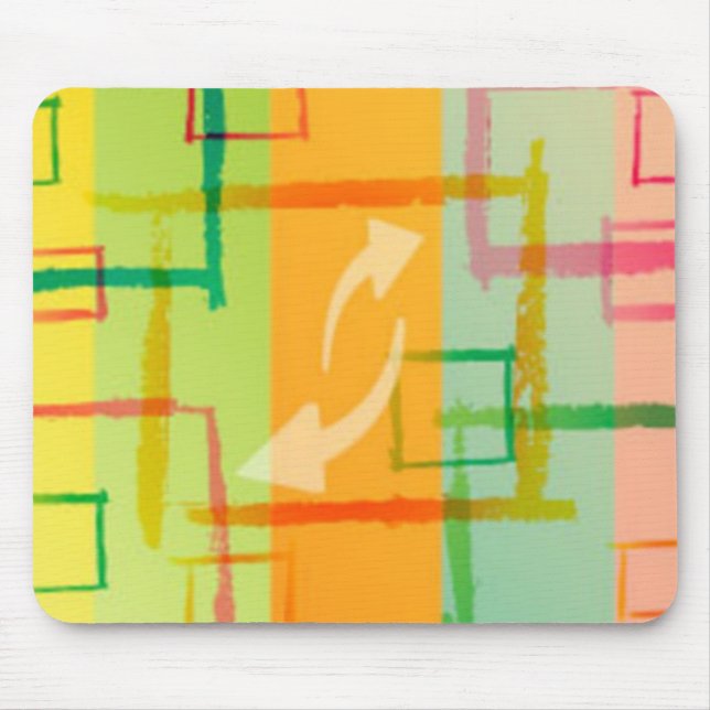 Alfombrilla De Ratón Parasol grunge colorido (Frente)