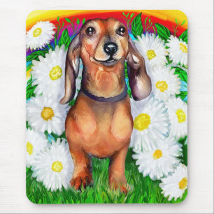 Alfombrilla De Ratón Parche Dachshund Daisy