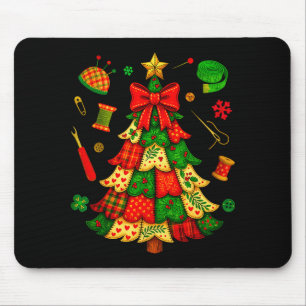 Alfombrilla De Ratón Parche de árbol de Navidad Quilting Quilter Costur