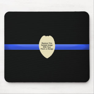Alfombrilla De Ratón Parche de la policía personalizado o almohadilla d