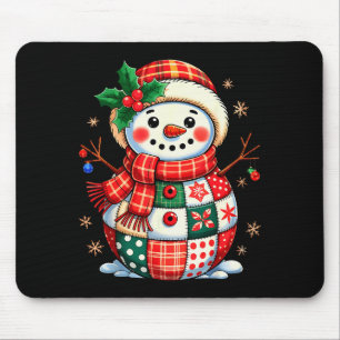 Alfombrilla De Ratón Parche de Navidad Muñeco de Nieve - Estética Navid