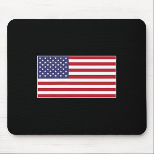 Alfombrilla De Ratón Parche de pecho de bandera de EE. UU. Bandera estr