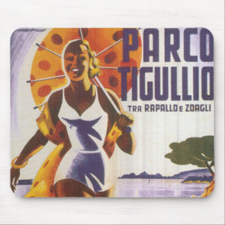 Alfombrilla De Ratón Parco Tgullio Vintage Poster Mousepad