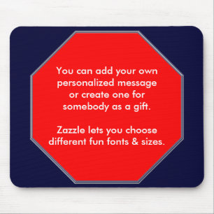 Alfombrilla De Ratón Pare el Rótulo Mopusepad, usted puede añadir su