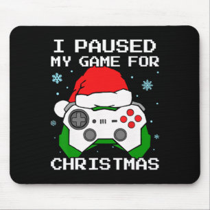 Alfombrilla De Ratón Paré Mi Juego Para Los Juegos Retro De Los Navidad