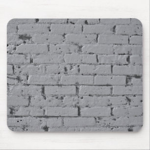 Alfombrilla De Ratón Pared de ladrillo pintado gris claro