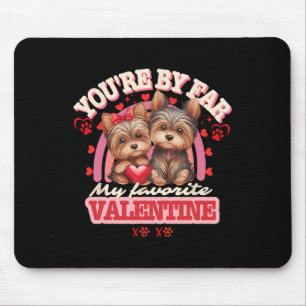 Alfombrilla De Ratón Pareja adorable de Yorkshire Día de San Valentín R