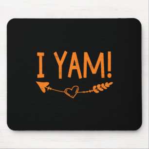 Alfombrilla De Ratón Pareja de acción de gracias que combina ella es mi