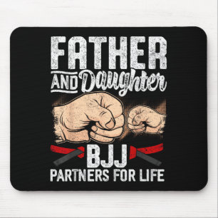 Alfombrilla De Ratón Pareja de BJJ Padre Hija Jiujitsu Jiu Lindo