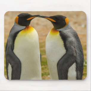 Alfombrilla De Ratón Pareja de pingüinos rey, Malvinas