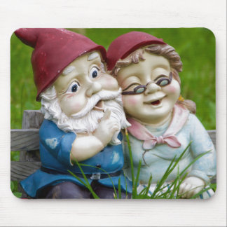 Alfombrilla De Ratón Pareja Gnomes Garden