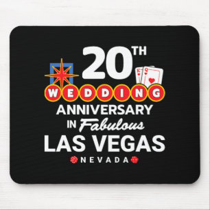 Alfombrilla De Ratón Parejas 20 Aniversario - Vegas 20 Boda Anni